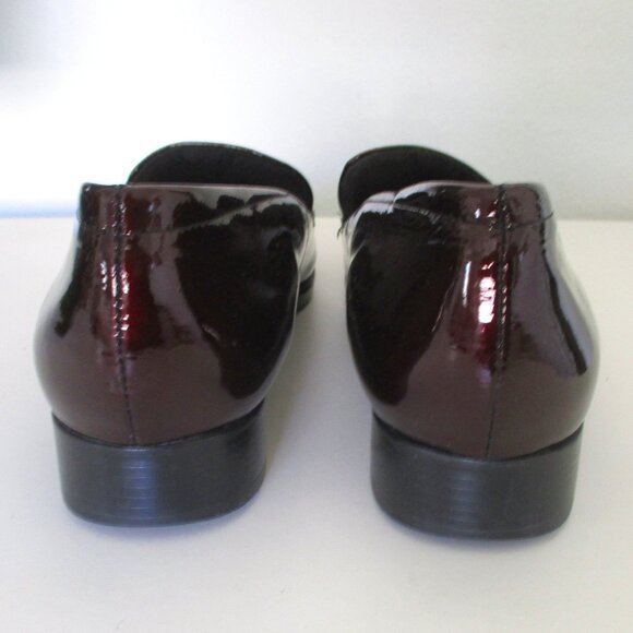 Munro American "Harrison" Womens Burgandy Wine Patent Leather Loafer - Size 11M - Picture 8 of 9